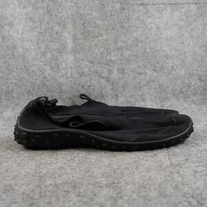 Laguna Water Shoes Mens 12 Slip On Flat Black Sport Casual Hard Sole Surf Beach